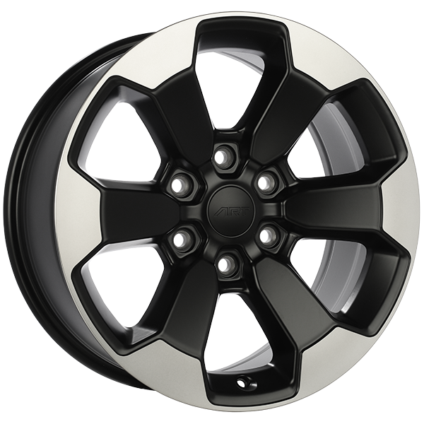 ART 167 18X8 6X139.7 ET 20mm Satin Black - Machined Face