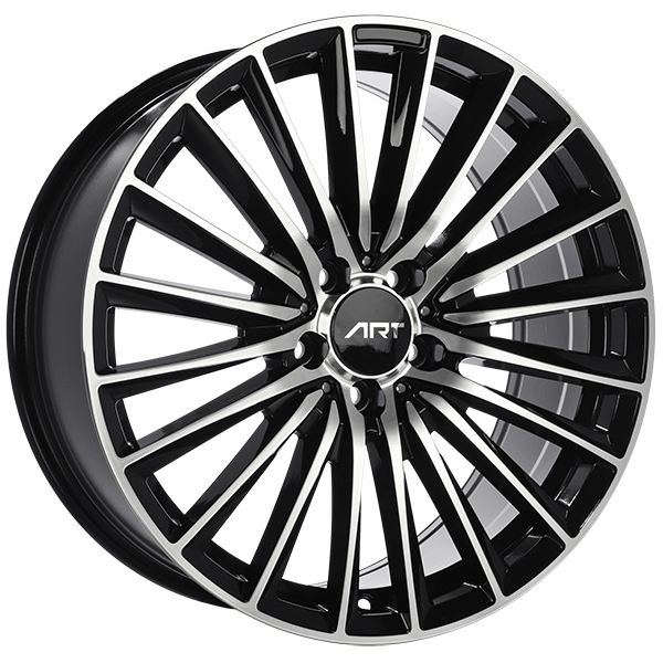 ART 277 19X8 5X112 ET 35mm Gloss Black - Machined Face