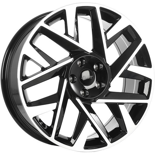 ART 311 19X7.5 5X114.3 ET 45mm Gloss Black - Machined Face