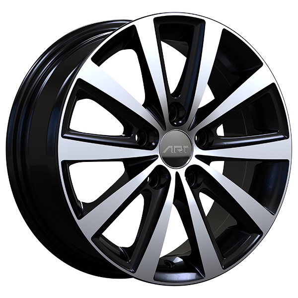 ART 335 15X6 5X112 ET 38mm Black & Machined