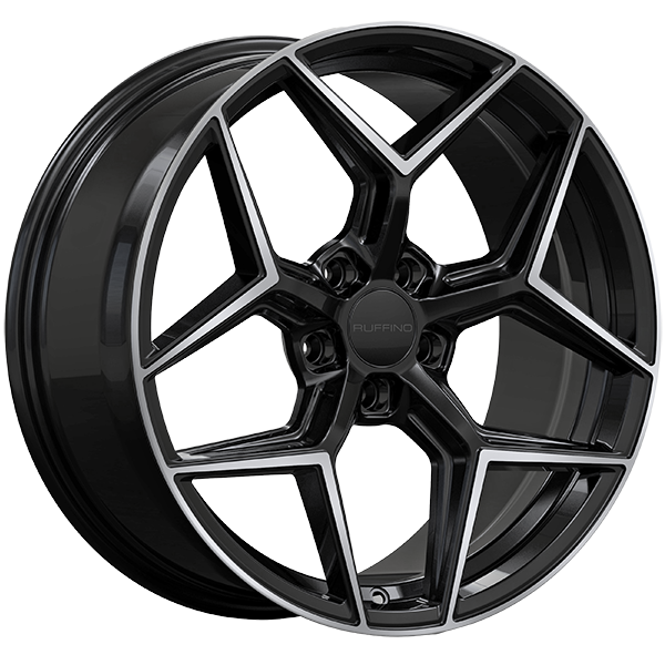 Ruffino Hans 19X8.5 5X114.3 ET 35mm Gloss Black - Machined Face