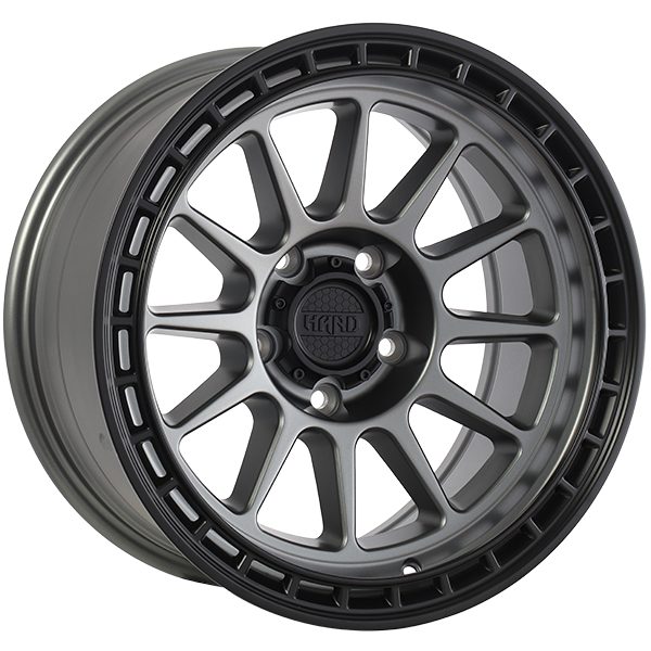 Ruffino Hard Mojave 17X8.5 5X127 ET -6mm Satin Grey - Black Lip