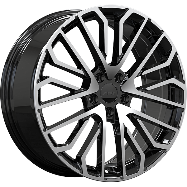 ART 380 19X8 5X112 ET 45mm Gloss Black - Machined Face
