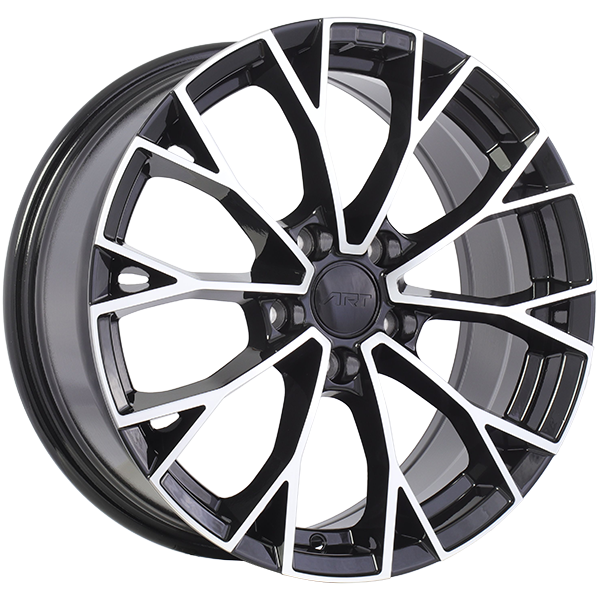 ART 382 18X7.5 5X112 ET 45mm Gloss Black - Machined Face