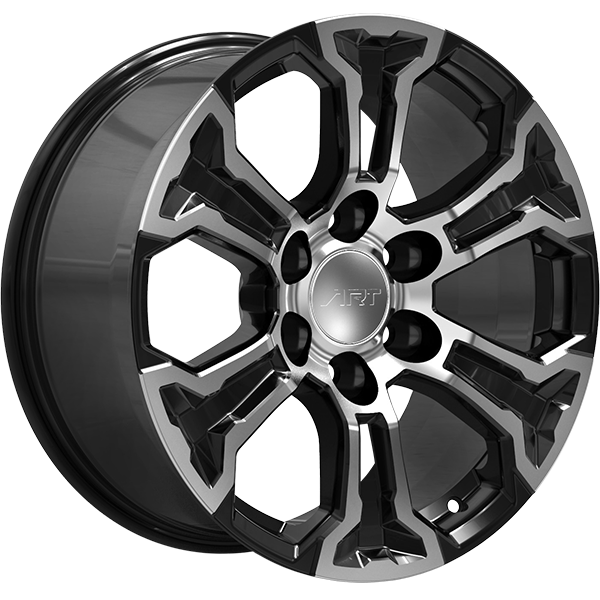 ART 385 18X8.5 6X139.7 ET 26mm Gloss Black - Machined Face