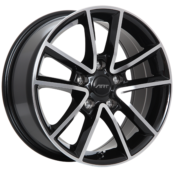 ART 48 17X7.5 5X127 ET 35mm Gloss Black - Machined Face