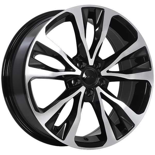 ART 126 17X7 5X100 ET 39mm Gloss Black - Machined Face
