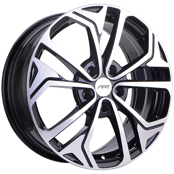 ART 186 17X7 5X114.3 ET 45mm Gloss Black - Machined Face