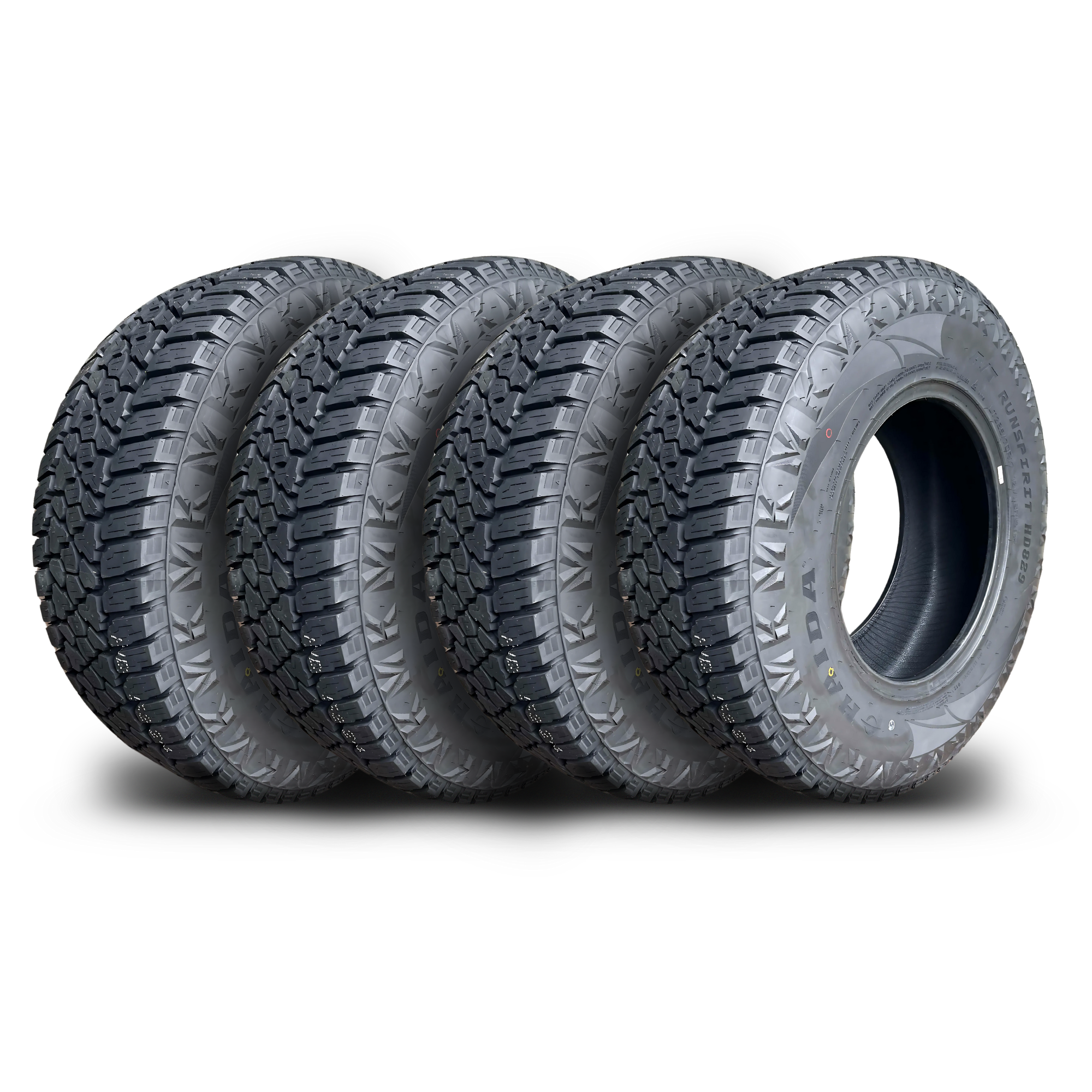 LT265/70R17 10PR Haida HD829 All-Terrain 121/118S - 4 Pack