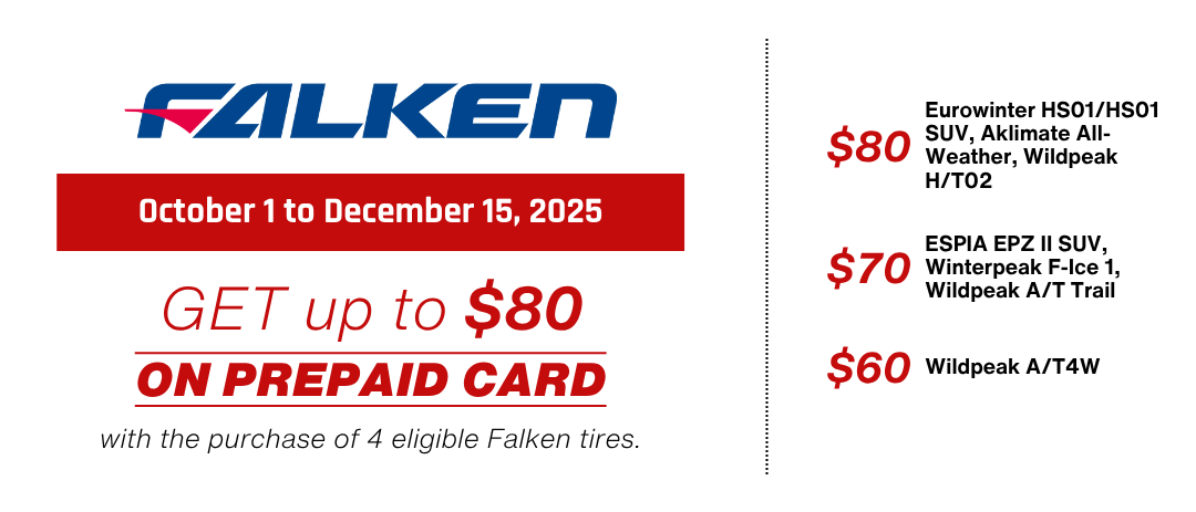 Falken rebate 2025 flyer Canada