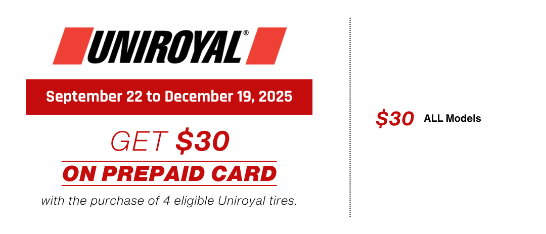 Uniroyal rebate 2025 flyer Canada