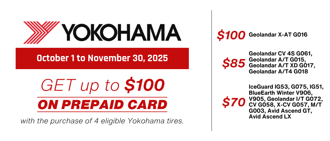 Yokohama rebate 2025 flyer Canada